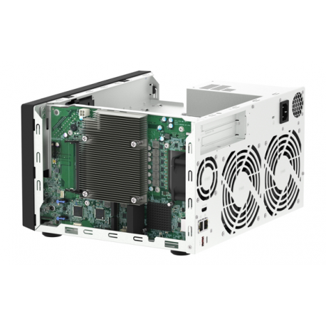 QNAP TVS-H874 - NAS server - 8 bays - SATA 6Gb / s - RAID 0, 1, 5, 6, 10, 50, JBOD, 60, RAID TP, TM - RAM 32 GB - 2.5 Gigabit Ethernet - iSCSI support - 2