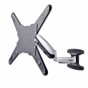 StarTech.com VESA TV Wall Mount, TV Mounting Bracket For 23"-55" Displays, Adjustable Full Motion TV Wall Mount Supports 66lb (30kg), Extendable / Tilting / Swivel Monitor Wall Mount - Low Profile / Slim Display Mount (FHA-TV-WALL-MOUNT) - Mounting kit - for flat panel - TV Mounting Bracket - aluminium, steel - black, silver - screen size: 23"-55" - wall-mountable