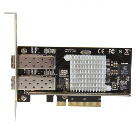 StarTech.com 10G Network Card - 2x 10G Open SFP+ Multimode LC Fiber Connector - Intel 82599 Chip - Gigabit Ethernet Card (PEX20000SFPI) - Network adapter - PCIe 2.0 x8 low profile - 10 GigE - 10GBase-LR, 10GBase-SR, 10GBase-LRM - black - for P / N: BNDTB10GI, BNDTB210GSFP, BNDTB310GNDP, BNDTB410GSFP, BNDTB4M2E1, BNDTBUSB3142 - 3