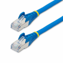 StarTech.com 1.5m CAT6a Ethernet Cable - Blue - Low Smoke Zero Halogen (LSZH) - 10GbE 500MHz 100W PoE++ Snagless RJ-45 w / Strain Reliefs S / FTP Network Patch Cord - Patch cable - RJ-45 (M) to RJ-45 (M) - 1.5 m - S / FTP - CAT 6a - IEEE 802.3bt - halogen-free, molded, snagless, stranded - blue