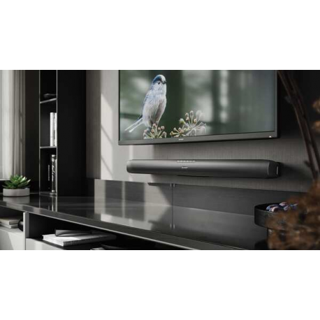 Sharp HT-SB100 - Sound bar - wireless - Bluetooth - glossy black (grille colour - black glossy finish) - 3