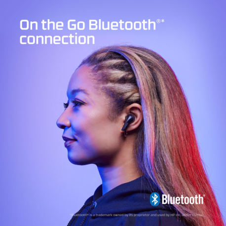 HyperX Cloud MIX Buds - True wireless earphones with mic - in-ear - Bluetooth - black - for Victus by HP Laptop 15, 16; EliteDesk 800 G6; Laptop 17; Pavilion x360 Laptop - 11