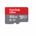 SanDisk Ultra - Flash memory card (microSDXC to SD adapter included) - 512 GB - A1  /  UHS Class 1  /  Class10 - microSDXC UHS-I