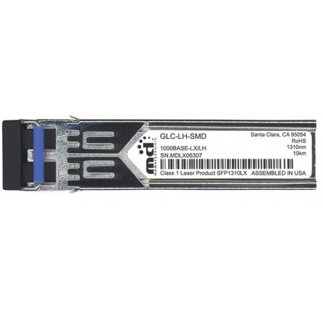 Cisco - SFP (mini-GBIC) transceiver module - GigE - 1000Base-LX, 1000Base-LH - LC / PC single-mode - up to 10 km - 1310 nm - for Cisco 4451; Catalyst ESS9300; Integrated Services Router 11XX; Nexus 93180, 93XX; UCS 62XX - 0