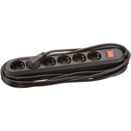 Bachmann SMART - Power strip - output connectors: 6 (CEE 7 / 17) - 5 m - Germany - black - 0