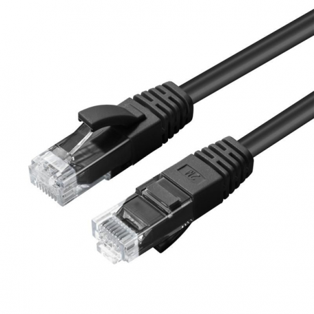 MicroConnect - Network cable - RJ-45 (M) to RJ-45 (M) - 3 m - UTP - CAT 6 - halogen-free - black - 0