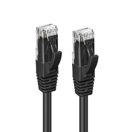 MicroConnect - Network cable - RJ-45 (M) to RJ-45 (M) - 3 m - UTP - CAT 6 - halogen-free - black - 1