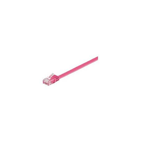 MicroConnect - Network cable - RJ-45 (M) to RJ-45 (M) - 5 m - 6 mm - UTP - CAT 6 - halogen-free, round, stranded - pink - 0