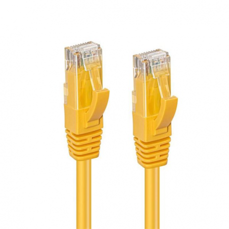 MicroConnect - Network cable - RJ-45 (M) to RJ-45 (M) - 10 m - UTP - CAT 6 - yellow - 2