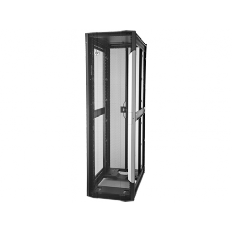 HPE 600mm x 1200mm Enterprise Air Duct Rack - Rack - black frame, black with silver extrusion - 47U - for P / N: BW942A, BW945A, BW946A, BW947A - 1