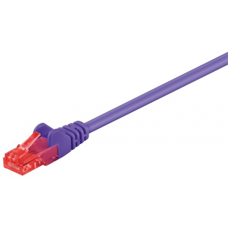 MicroConnect - Network cable - RJ-45 (M) to RJ-45 (M) - 1.5 m - UTP - CAT 6 - halogen-free, stranded - purple - 0