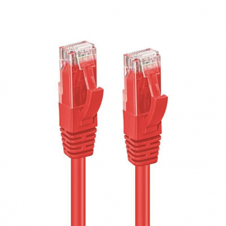 MicroConnect - Network cable - RJ-45 (M) to RJ-45 (M) - 3 m - UTP - CAT 6 - halogen-free - red - 1