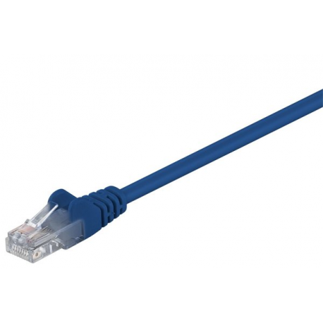 MicroConnect - Network cable - RJ-45 (M) to RJ-45 (M) - 3 m - UTP - CAT 5e - blue - 0