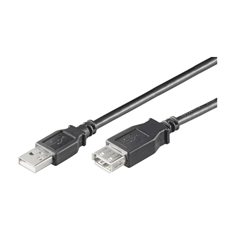 MicroConnect USB 2.0 - USB extension cable - USB (F) to USB (M) - USB 2.0 - 1.8 m - black - 19
