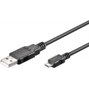 Micro USB Cable, Black, 1.8m