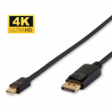 MicroConnect - DisplayPort cable - Mini DisplayPort (M) to DisplayPort (M) - 1 m - 4K support - black
