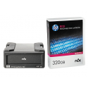 HPE RDX Removable Disk Backup System - Disk drive - RDX - SuperSpeed USB 3.0 - external - with 320 GB Cartridge - for ProLiant DL360p Gen8