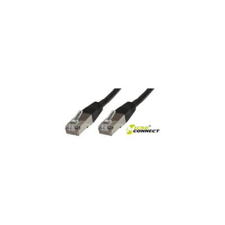 MicroConnect - Network cable - RJ-45 (M) to RJ-45 (M) - 2 m - screened shielded twisted pair (SSTP) - CAT 6 - halogen-free, stranded - black - 1