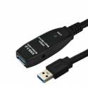 MicroConnect - USB extension cable - USB Type A (M) to USB Type A (F) - USB 3.0 - 10 m - active - black