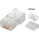 MicroConnect Modular - Network connector - RJ-45 (M) - unshielded - CAT 6 (pack of 50)