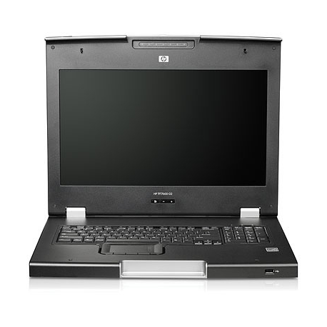 HPE LCD8500 - KVM console - USB - 18.51" - rack-mountable - 1600 x 1200 @ 60 Hz - 187 cd/m² - 700:1 - 16 ms - silver - 1U - for ProLiant DL20 Gen9, DL360p Gen8, DL380 Gen9, DL580 Gen9, MicroServer Gen8, ML110 Gen9 - 0