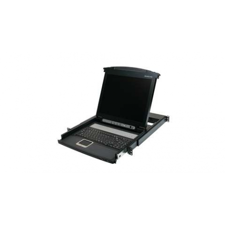 IOGEAR GCL1800 17" LCD Console - KVM console - PS / 2, USB - 17" - rack-mountable - 1280 x 1024 - VGA - 1U - TAA Compliant - 0