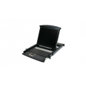 IOGEAR GCL1800 17" LCD Console - KVM console - PS / 2, USB - 17" - rack-mountable - 1280 x 1024 - VGA - 1U - TAA Compliant