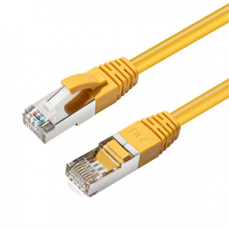 MicroConnect - Network cable - RJ-45 (M) to RJ-45 (M) - 50 cm - screened shielded twisted pair (SSTP) - CAT 6 - halogen-free - yellow - 0