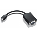 Lenovo - DisplayPort adapter - Mini DisplayPort (M) to HD-15 (VGA) (F) - FRU - for ThinkPad X1 Carbon (1st Gen) 3444, 3448, 3460; X1 Carbon (1st Gen) Touch 3444, 3448, 3460