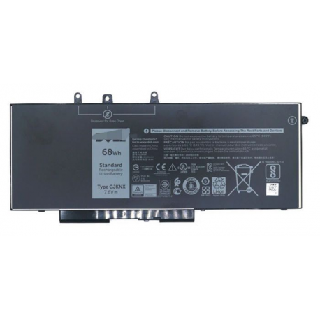 Dell - Laptop battery - Lithium Ion - 4-cell - 8500 mAh - 68 Wh - black - for Latitude 5480, 5580; Precision 3520 - 0