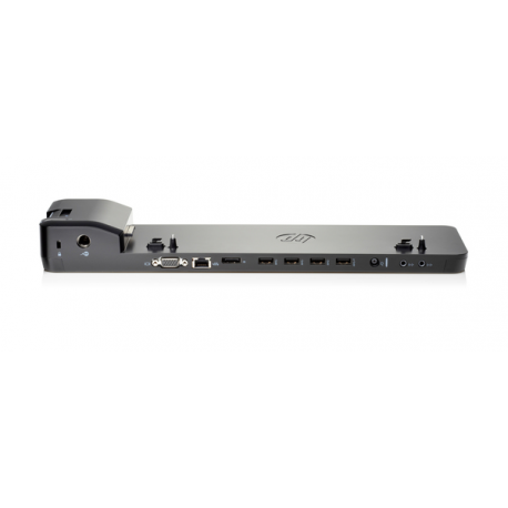 HP UltraSlim Docking Station 2013 - Docking station - VGA, 2 x DP - 65 Watt - United States - for EliteBook 735 G6, 745 G6, 840 G6, 850 G6; Mobile Thin Client mt45; ProBook 640 G5, 650 G5 - 2