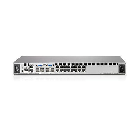 HPE Server Console G2 Switch with Virtual Media and CAC 0x2x16 - KVM switch - 16 x KVM port(s) - 2 local users - desktop - for HPE 10XXX G2, 600, 800; ProLiant DL20 Gen9, DL360 Gen9, e2000 G6, ML110 Gen9; Rack - 1