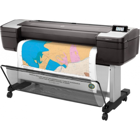 HP DesignJet T1700dr PostScript - 44" large-format printer - colour - ink-jet - 1118 x 1676 mm - 2400 x 1200 dpi - up to 0.55 min / page - capacity: 2 rolls - Gigabit LAN, USB host - cutter - 17