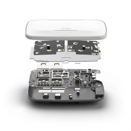 Zyxel NebulaFlex Pro WBE660S - Radio access point - 1GbE - Wi-Fi 6 - Wi-Fi 7 - 6 GHz - wall mountable - 7