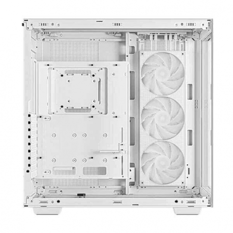DeepCool CH780 - Tower - extended ATX - windowed side panel (tempered glass) - no power supply (ATX  /  PS / 2) - white - USB / Audio - 1