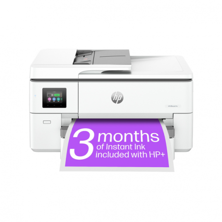 HP Officejet Pro 9720e Wide Format All-in-One - Multifunction printer - colour - ink-jet - A3 / Ledger (297 x 432 mm) (original) - A3 (media) - up to 18 ppm (copying) - up to 22 ppm (printing) - 250 sheets - USB 2.0, LAN, Wi-Fi(ac), Bluetooth - cement - 18