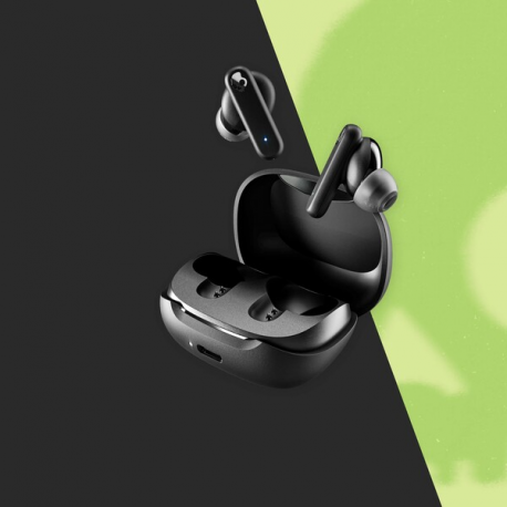 Skullcandy Smokin Buds - True wireless earphones with mic - in-ear - Bluetooth - true black - 0