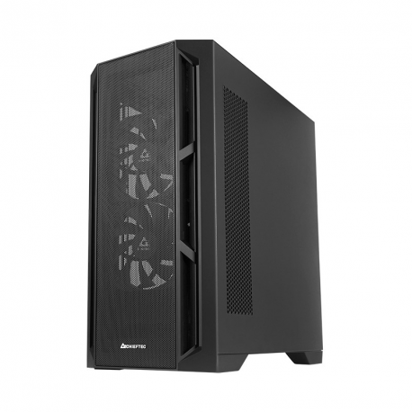Chieftec Gamer Series APEX AIR - Tower - ATX - windowed side panel (tempered glass) - no power supply (ATX) - black - USB / Audio - 2