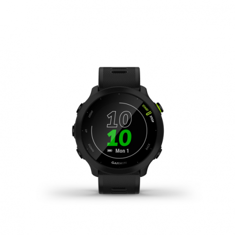 Garmin Forerunner 55 - Black - sport watch with band - silicone - black - display 1.04" - Bluetooth, ANT+ - 37 g - 5