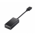 HP - External video adapter - USB-C - D-Sub - black - for OMEN by HP 16; Pavilion Aero 13; Pavilion Gaming TG01; ZBook Fury 15 G8, 17 G8