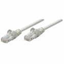 Intellinet Network Patch Cable, Cat6A, 0.25m, Grey, Copper, S / FTP, LSOH  /  LSZH, PVC, RJ45, Gold Plated Contacts, Snagless, Booted, Lifetime Warranty, Polybag - Patch cable - RJ-45 (M) to RJ-45 (M) - 25 cm - SFTP - CAT 6a - snagless - grey