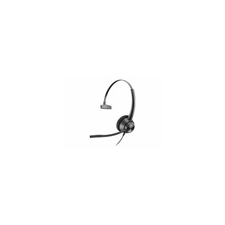 Poly EncorePro 310 - EncorePro 300 series - headset - on-ear - wired - Quick Disconnect - black - Certified for Skype for Business - 1