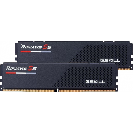 G.Skill Ripjaws S5 - DDR5 - kit - 64 GB: 2 x 32 GB - DIMM 288-pin low profile - 6800 MHz  /  PC5-54400 - CL34 - 1.4 V - unbuffered - on-die ECC - matte black - 0