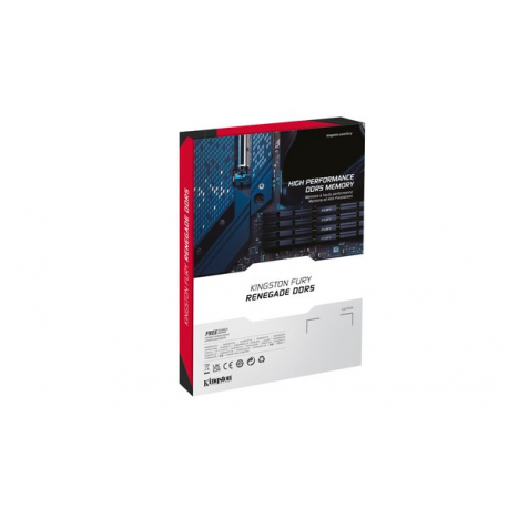 Kingston FURY Renegade - DDR5 - module - 48 GB - DIMM 288-pin - 6400 MHz  /  PC5-51200 - CL32 - 1.4 V - unbuffered - non-ECC - black, silver - 5