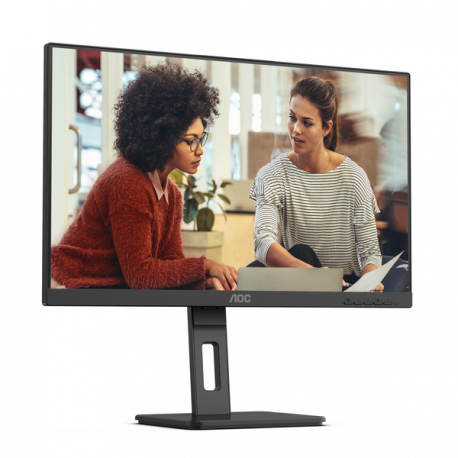 AOC 24E3QAF - LED monitor - 24" - 1920 x 1080 Full HD (1080p) @ 75 Hz - IPS - 1000:1 - 4 ms - HDMI, VGA, DisplayPort - speakers - textured black - 5