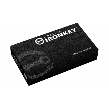 Kingston IronKey D500S - USB flash drive - encrypted - 16 GB - USB 3.2 Gen 1 - TAA Compliant - 4