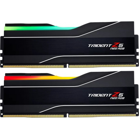 G.Skill Trident Z5 Neo RGB - DDR5 - kit - 96 GB: 2 x 48 GB - DIMM 288-pin - 5600 MHz  /  PC5-44800 - CL40 - 1.25 V - unbuffered - on-die ECC - black - 2
