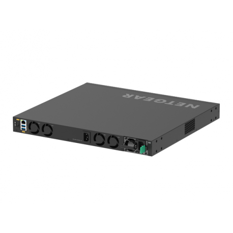 NETGEAR AV Line M4350-24X4V - Switch - L3 - Managed - 24 x 100 / 1000 / 2.5G / 5G / 10GBase-T (PoE+) + 4 x 1 / 10 / 25 Gigabit SFP28 - front to back airflow - rack-mountable - PoE+ (576 W) - 8