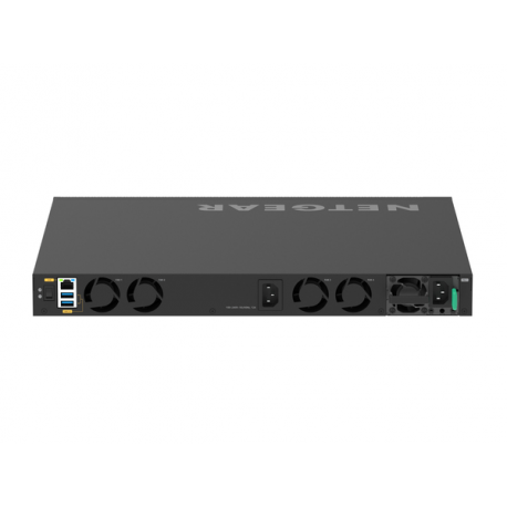 NETGEAR AV Line M4350-24X4V - Switch - L3 - Managed - 24 x 100 / 1000 / 2.5G / 5G / 10GBase-T (PoE+) + 4 x 1 / 10 / 25 Gigabit SFP28 - front to back airflow - rack-mountable - PoE+ (576 W) - 11