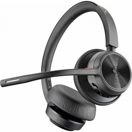 Poly Voyager 4320-M - Voyager 4300 UC series - headset - on-ear - Bluetooth - wireless, wired - USB-C - black - Zoom Certified, Certified for Microsoft Teams - 0